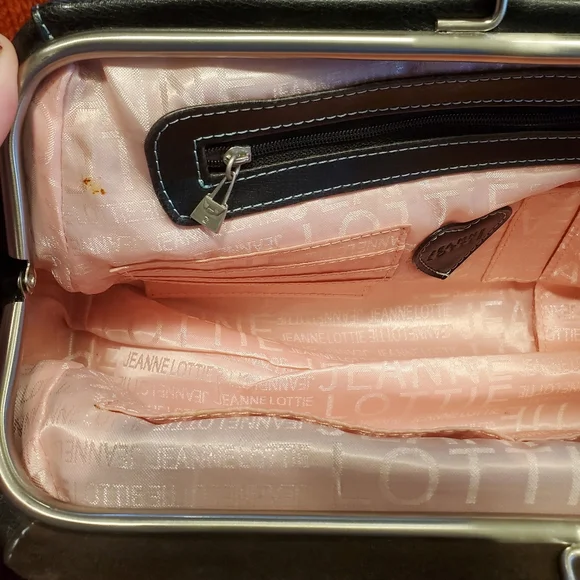 Jeanne Lottie Vintage Suede Lock Shoulder Bag - Picture 11 of 11